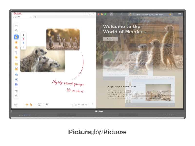 Màn hình tương tác ViewSonic IFP8653–86 inch 4K, RAM 8GB, CPU Octa-core mạnh mẽ